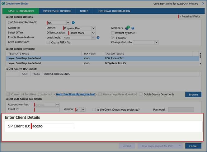 Enter the client ID into the SP Client ID field