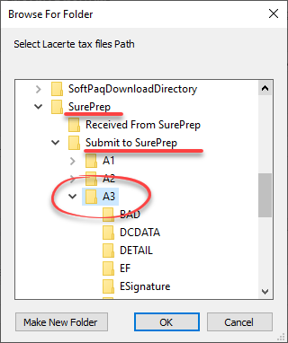 Select the document, then OK