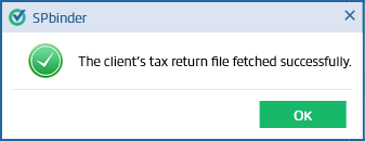 Notification that the file was fetch successfully