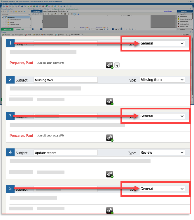 Listed notes irrespective of  the note type