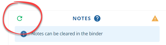 Select the Refresh icon