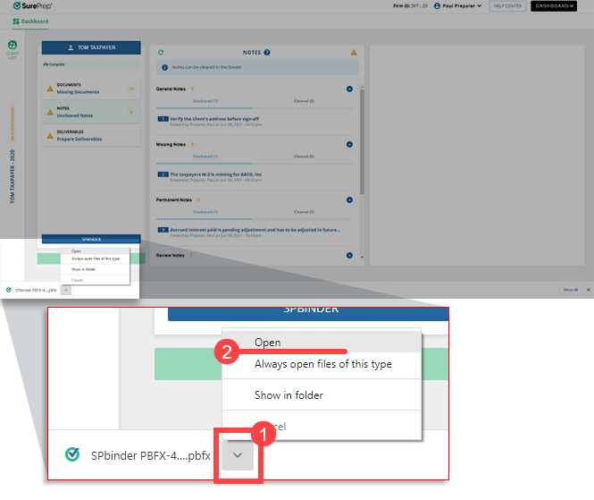 Open the downloaded file