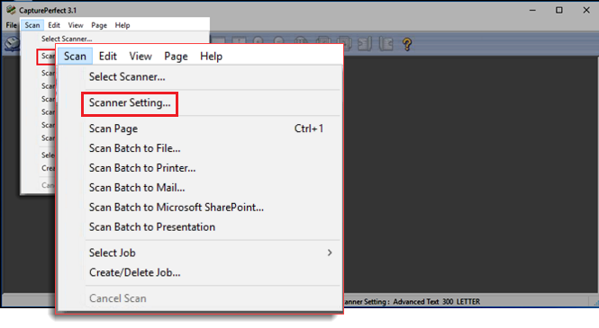 Select&nbsp;Scanner Setting