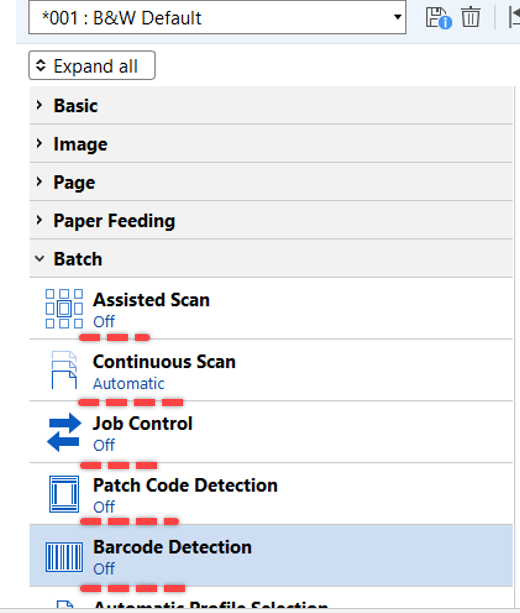  Select Barcode Detection