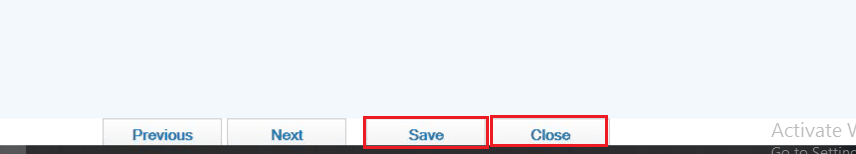 Select Save then Close