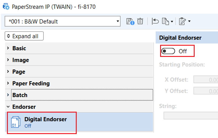  Configure the Digital Endorser settings