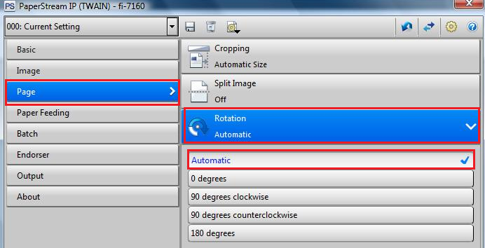 Update the Rotation settings