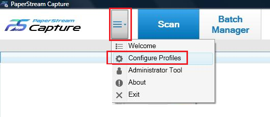 Select&nbsp;Configure Profile