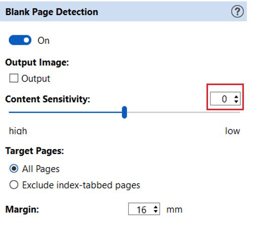 Configure the Content Sensitivity settings