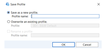  Enter SurePrep as the new profile