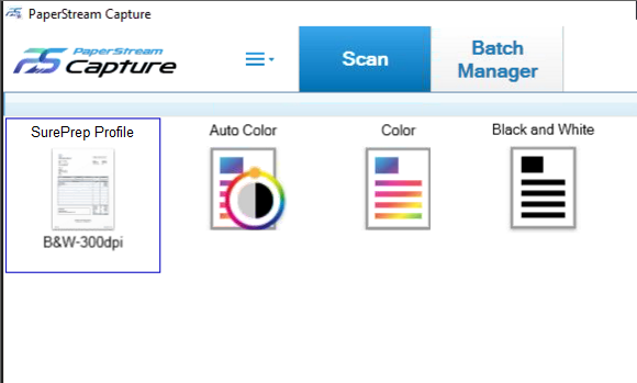 Select the SurePrep Profile