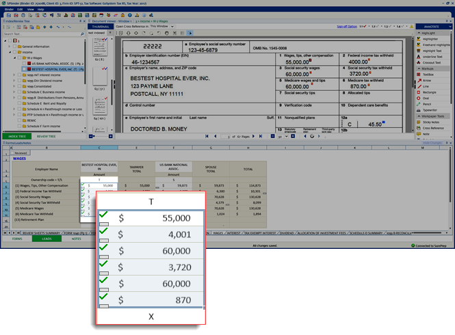 Review multiple cells at once