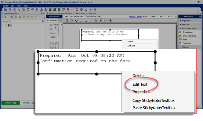 Select&nbsp;Edit Text
