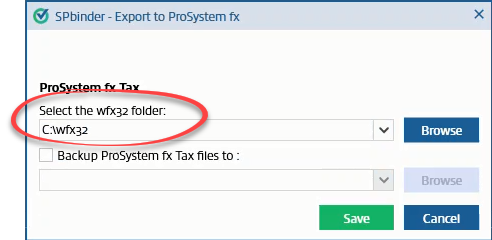 Select the tax folder