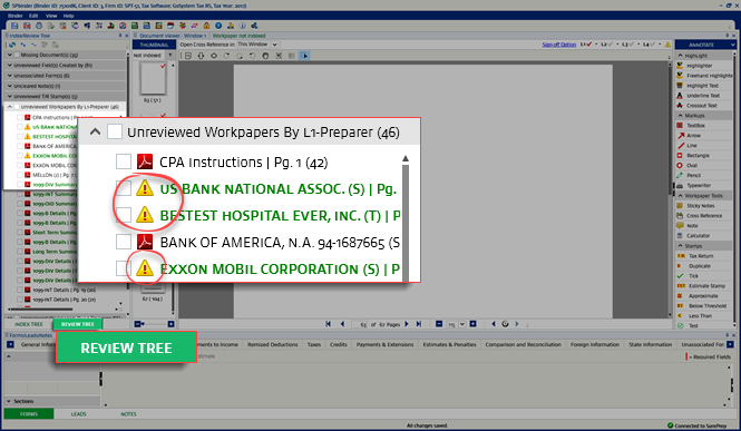 Multiple Caution icons in SPbinder