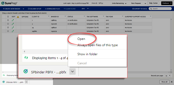 Open the downloaded file