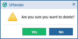 Confirm the deletion