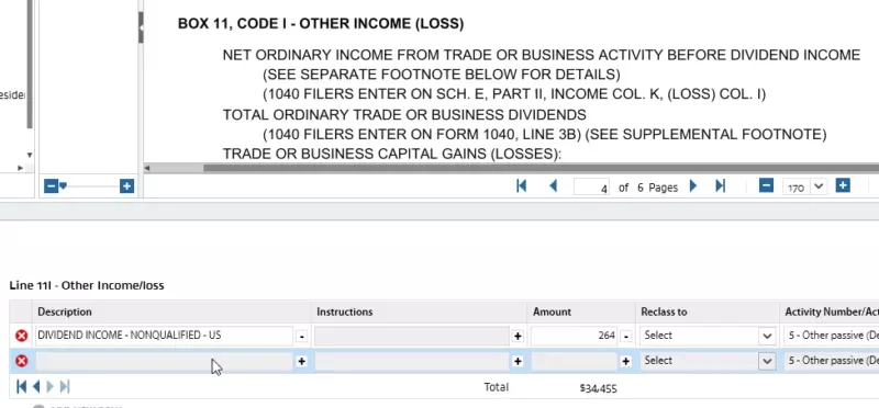 Animated GIF of user making a selection