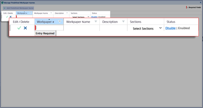 Required field with a red line