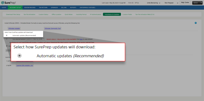 Select Automatic Updates