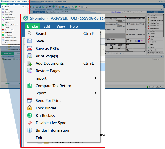 Select Enable/Disable Live Sync, depending on your current settings