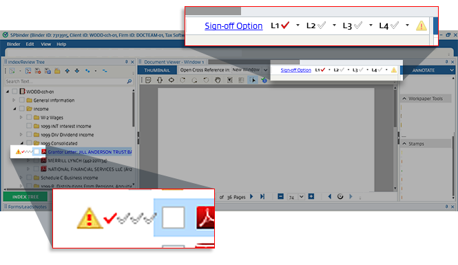 Caution&nbsp;icon appearing in the document