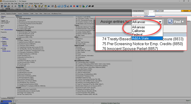 Select entries to assign to