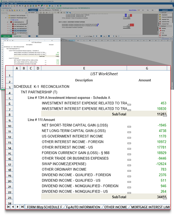 K-1 RECLASS source document