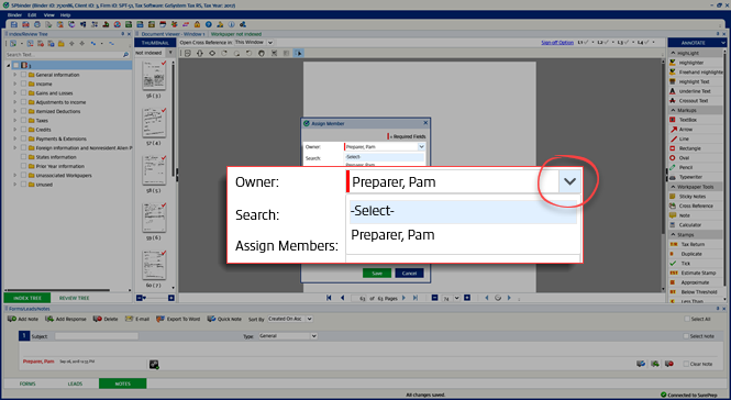 Select the Picklist icon