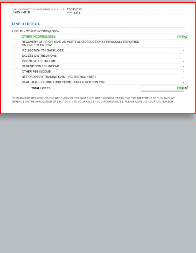 Schedule K-1 Type 11