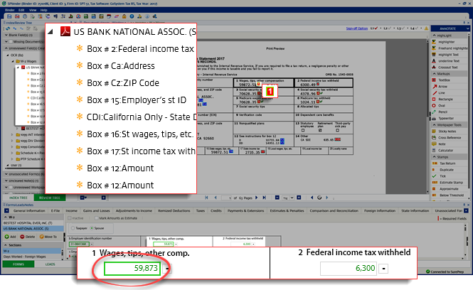 Reviewed Wages field