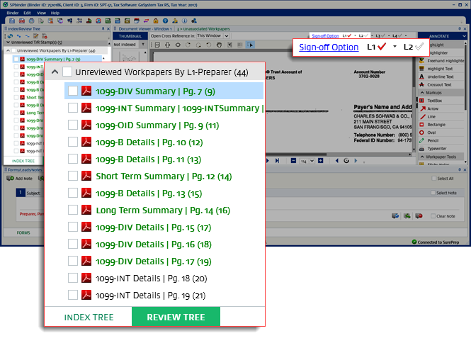 List of L1 documents