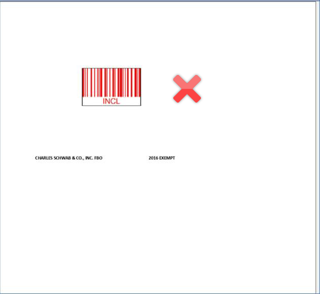 Do not place a barcode on a cover page.