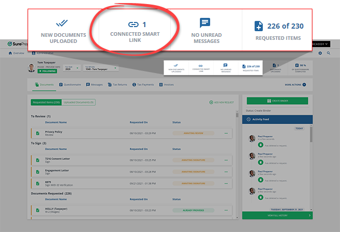 Connected Smart Link tile