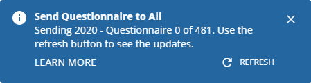 Send Questionnaire to All&nbsp;notification