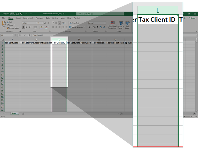 Excel sheet