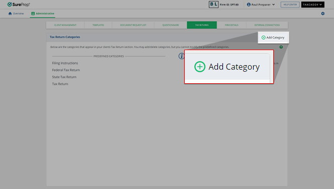 Select&nbsp;Add Category