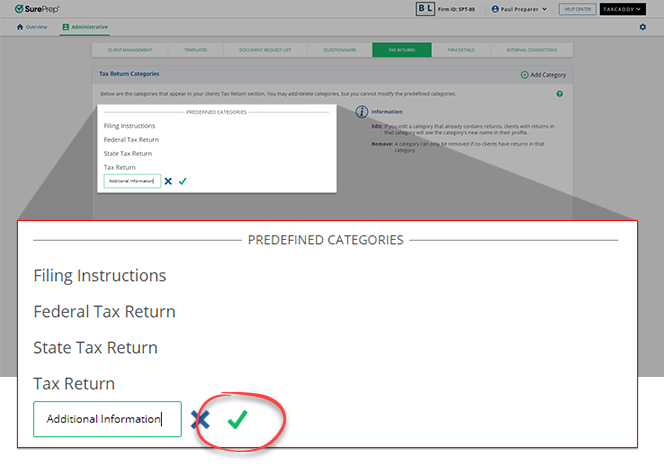 Select the green check&nbsp;icon