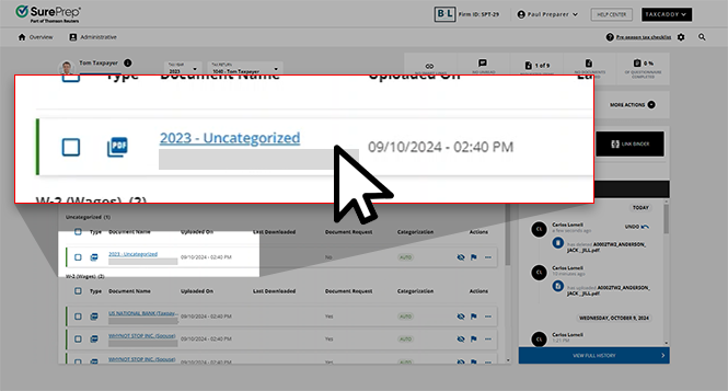 Select an uncategorized document