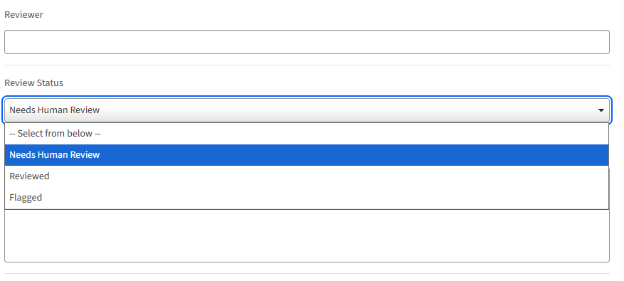 Review tags and notes on an answer in iSheets.