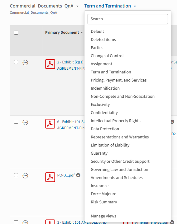 Views for each Header created per iSheet.