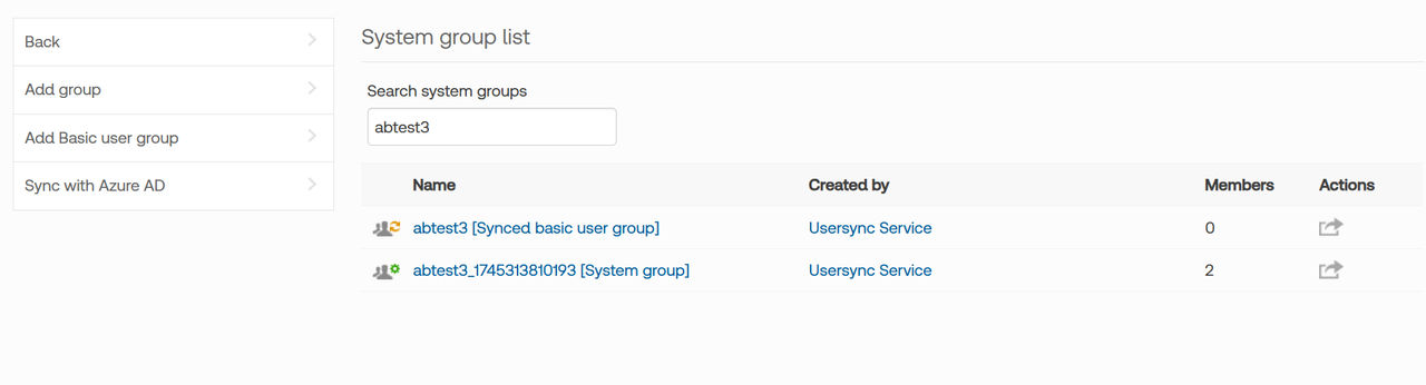 Groups changing after roles are changed.