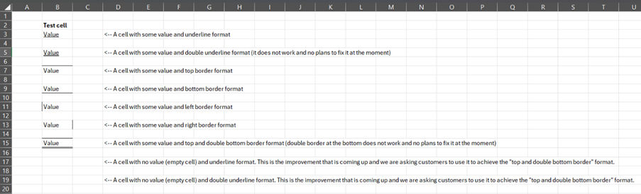 Spreadsheet with a column of values and a double line under the last value.