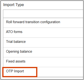 import option
