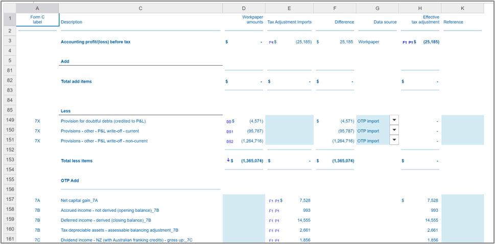 audit trail screen