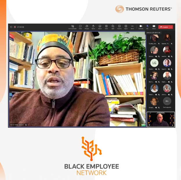 Screenshot from the Black Employee Network's ‘Does Soul Food Need a Warning Label?’ session