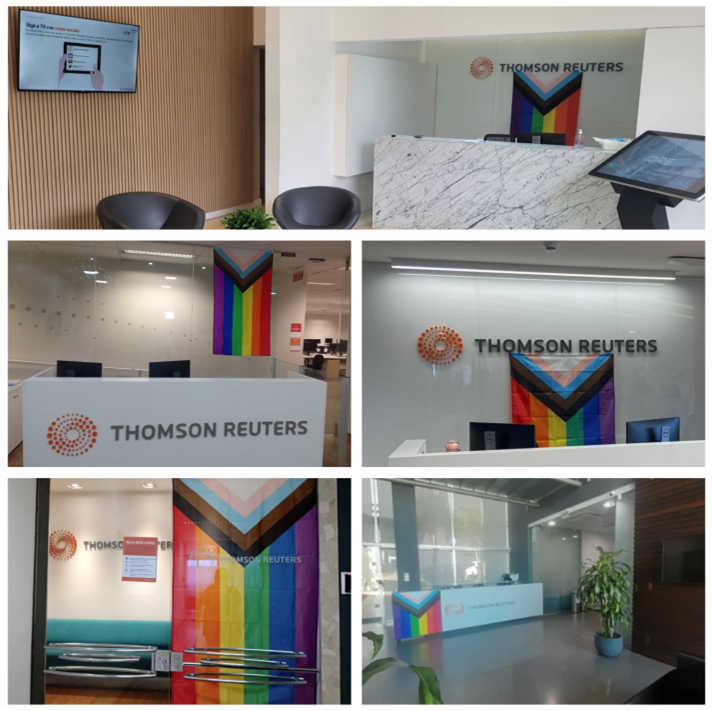 We had Pride flags at the entrance of every office in Brazil.
