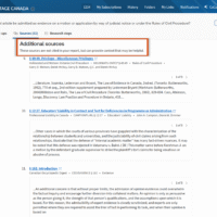 Westlaw Canada Deep Research - Additional Sources